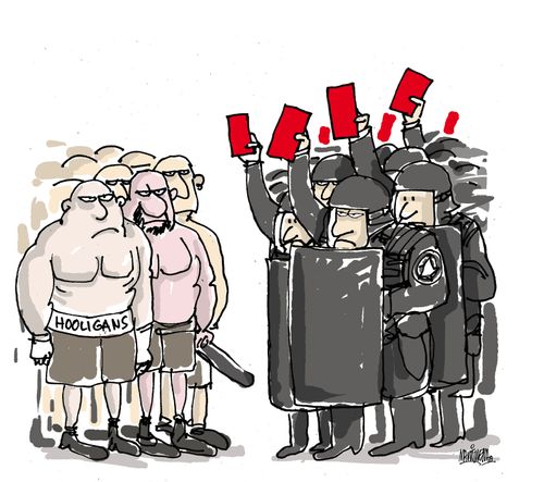 Hooligans at the Euros 2016