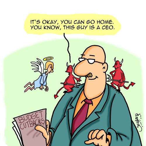"It's okay, you can go home. You know, this guys is a CEO."
