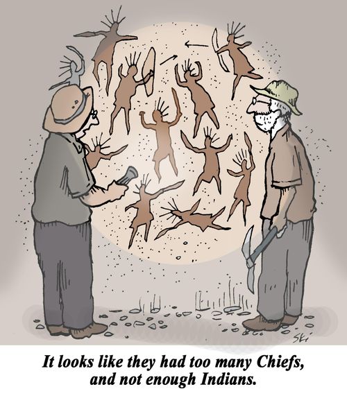 "It looks like they had too many Chiefs, and not enough Indians."