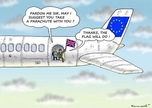 "Pardon me sir, may I suggest you take a parachute with you?"