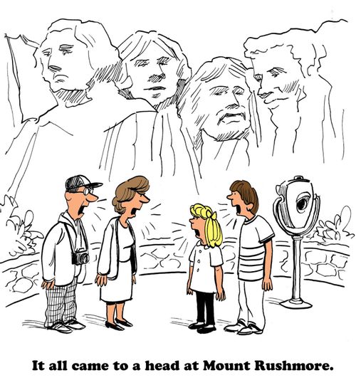 "It all came to a head at Mount Rushmore.