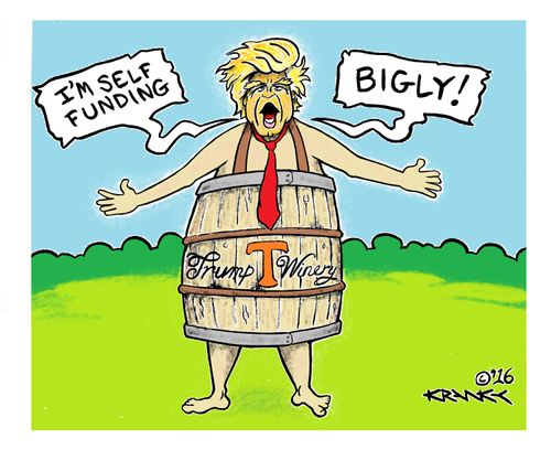 "I'm self funding ...Bigly!"