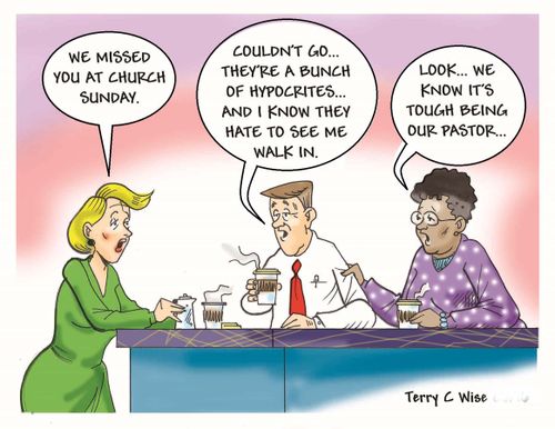 "We missed you at church Sunday."