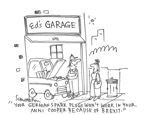 "Your German spark plugs won't work in your mini cooper because of Brexit."