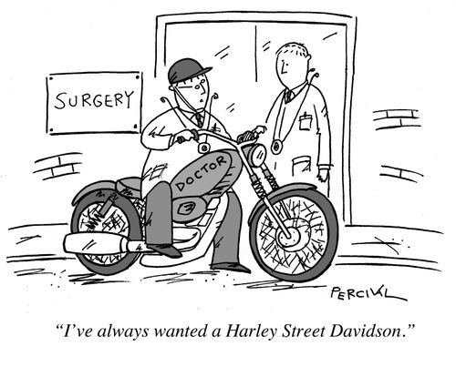 "I've always wanted a Harley Street Davidson."
