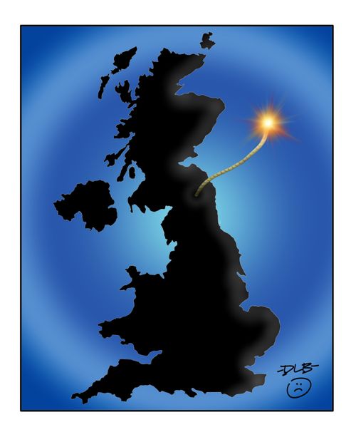 Britain with lit fuse