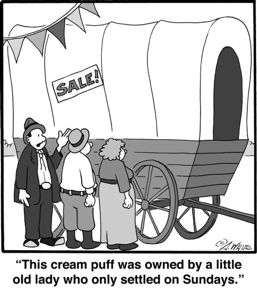 "This cream puff was owned by a little old lady who only settled on Sundays."