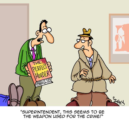 "Superintendent, this seems to be the weapon used for the crime!"