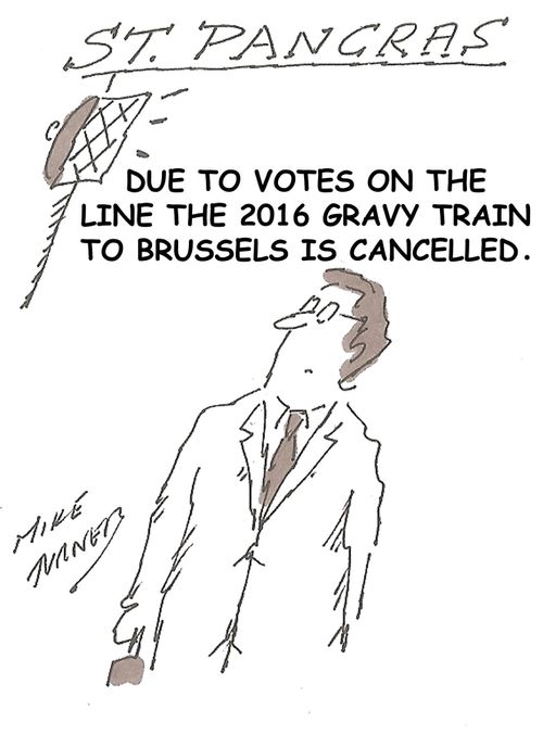 Due to votes on the line the 2016 gravy train to Brussels is cancelled.