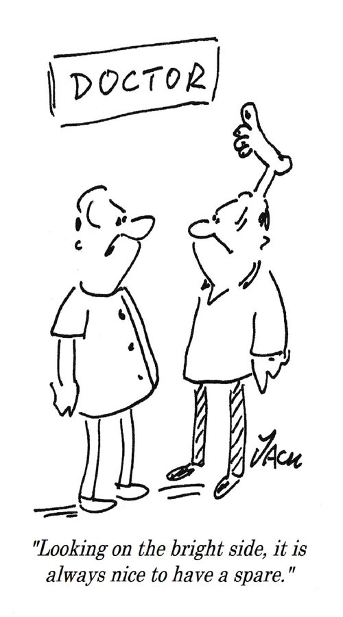 "Looking on the bright side, it is always nice to have a spare."