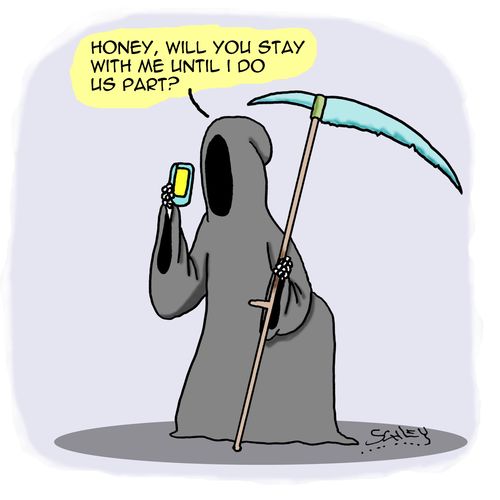 "Honey, will you stay with me until I do us part?"