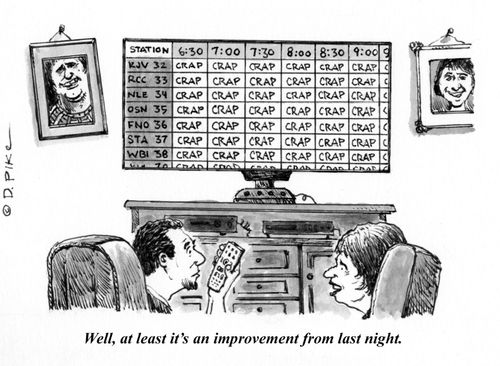"Well, at least it's an improvement from last night."