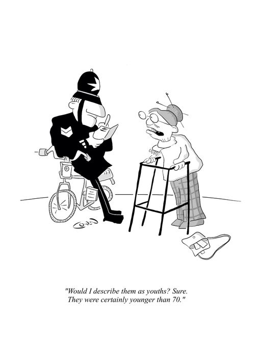 "Would I describe them as youths? Sure. They were certainly younger than 70."