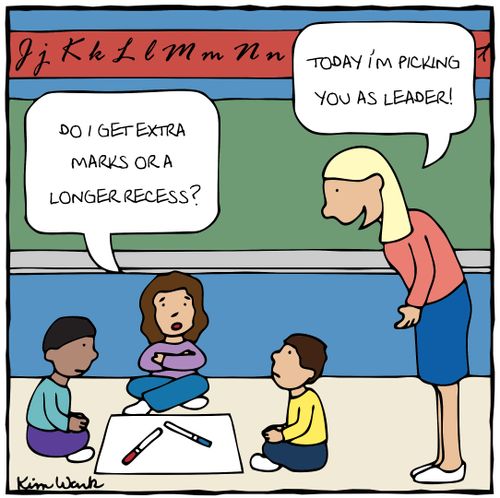 "Today I'm picking you as leader!"