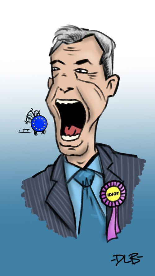 Nigel Farage Eats the EU
