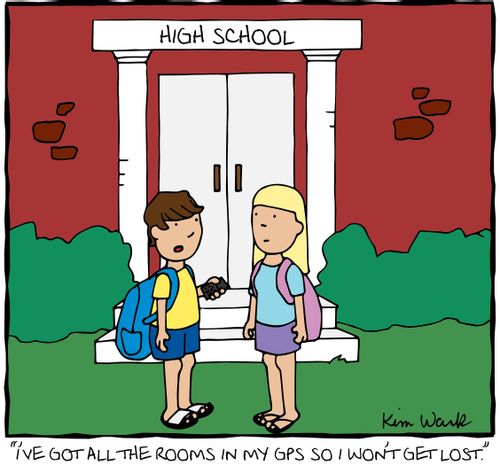 "I've got all the rooms in my GPS so I won't get lost."