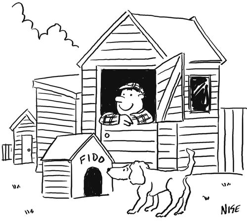 Dog House and Man Den.