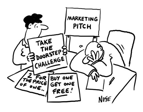 Marketing pitch produces old cliches.