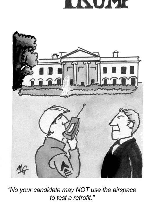 "No your candidate may NOT use the airspace to test a retrofit."