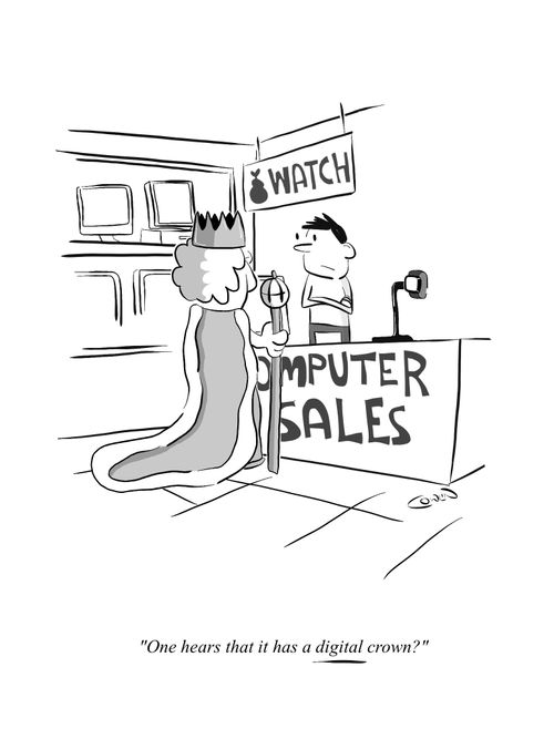 "One hears that it has a digital crown?"