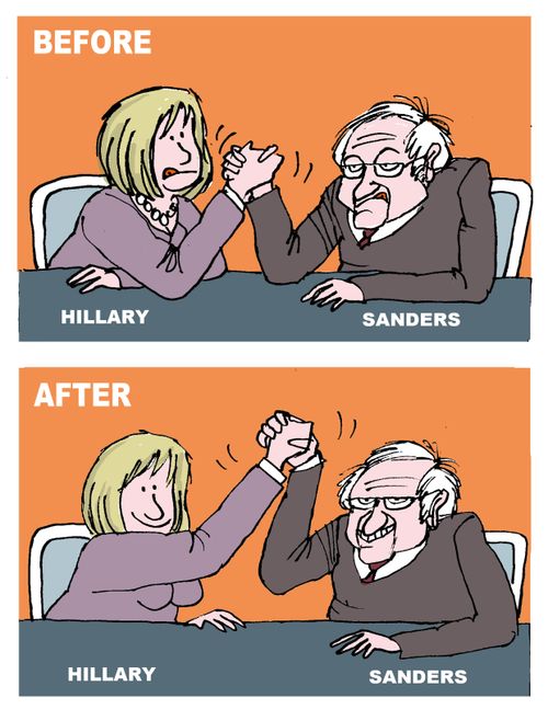 Sanders and Hillary join forces