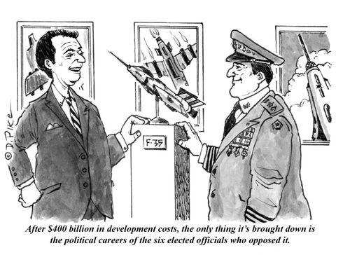 "After $400 billion in development costs, the only thing it's brought down is the political careers of the six elected officials who opposed it."