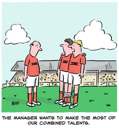 "The manager wants to make the most of our combined talents."