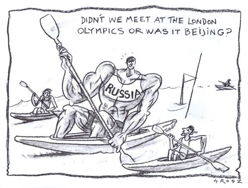 "Didn't we meet at the London Olympics or was it Beijing?"