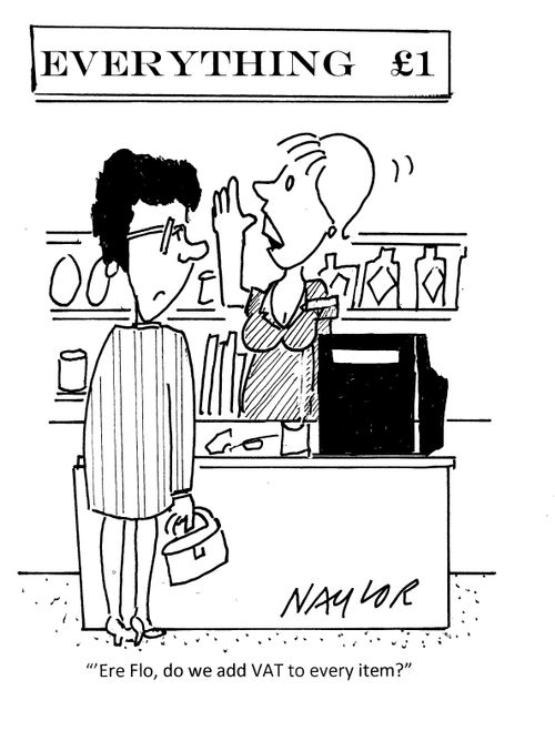 "Ere Flo, do we add VAT to every item?"