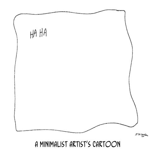 A Minimalist Artist's Cartoon