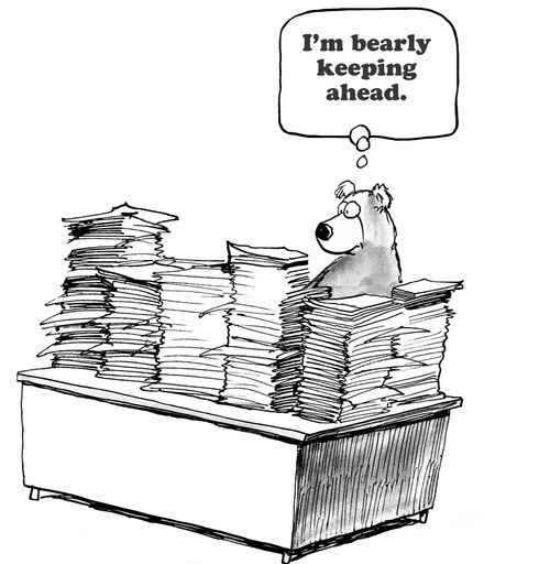 "I'm bearly keeping ahead."