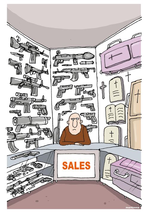 Sale of weapons and death