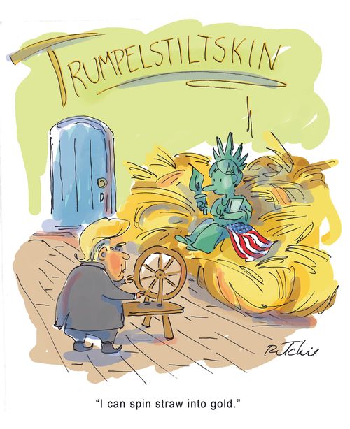 Trumpelstiltskin: "I can spin straw into gold."