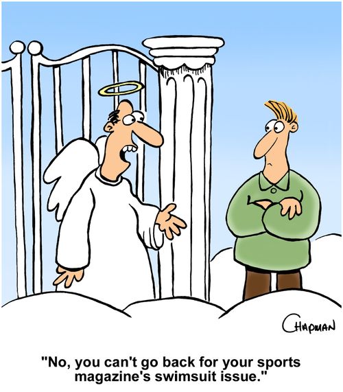 "No, you can't go back for your sports magazine's swimsuit issue."