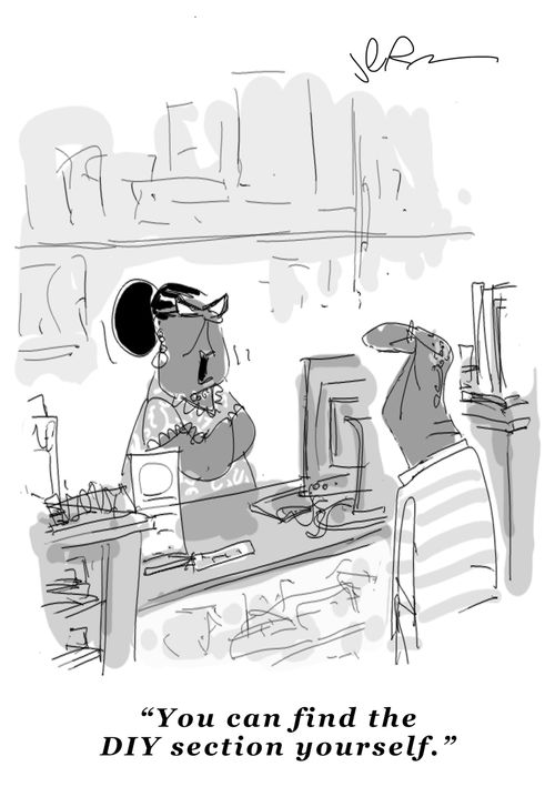 "You can find the DIY section yourself."