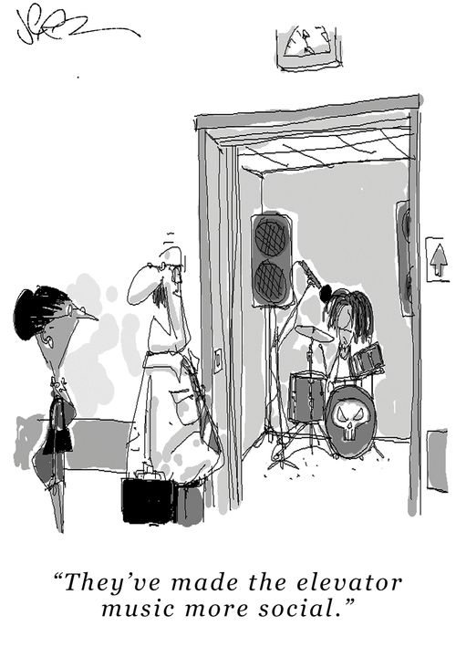 "They've made the elevator music more social."