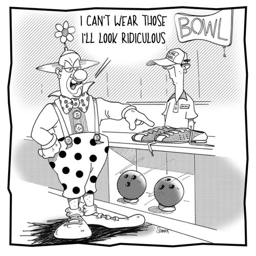 "I can't wear those I'll look riciculous."