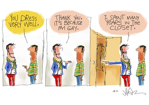 "I spent many years in the closet."