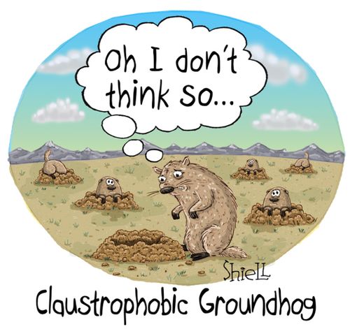 Claustrophobic Groundhog