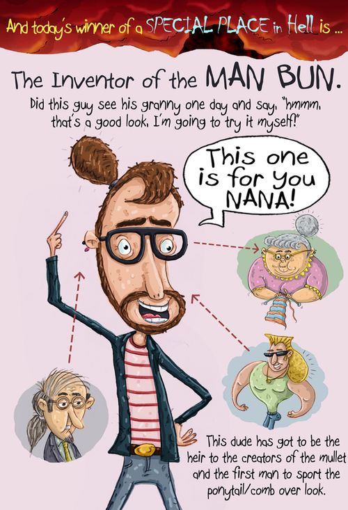 The Inventor of the Man Bun!