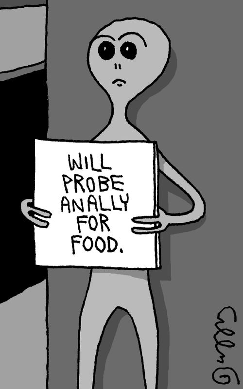 Will Probe Anally for Food