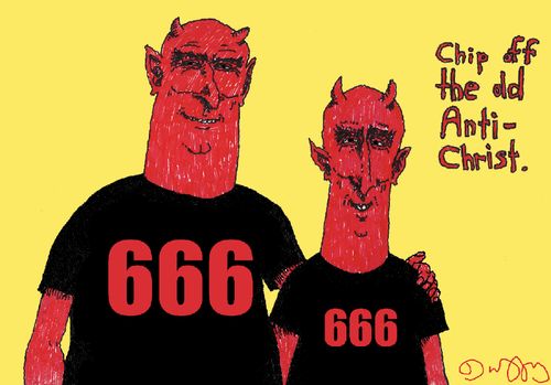 Chip off the old Anti-Christ.