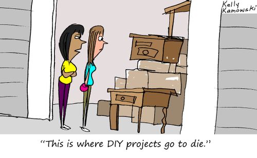 "This is where DIY projects go to die."