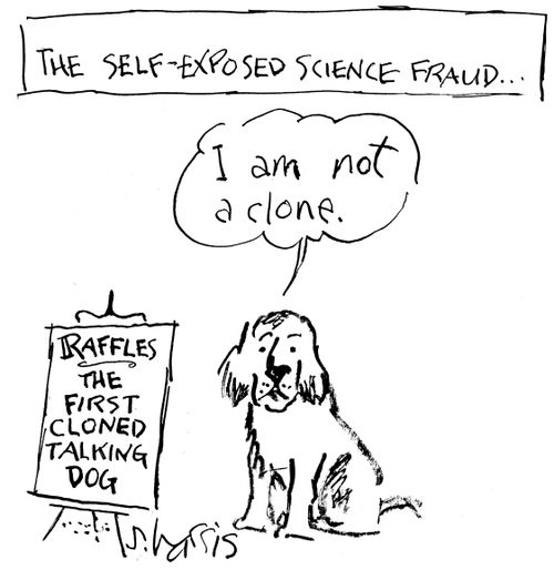The self-exposed science fraud..."I am not a clone."