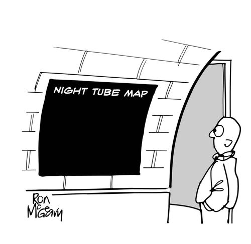 Night tube map