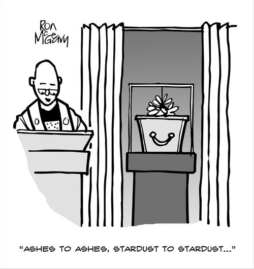 "Ashes to ashes, stardust to stardust..."