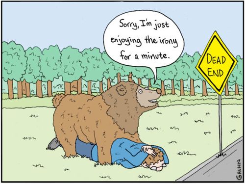 "Sorry, I'm just enjoying the irony for a minute."