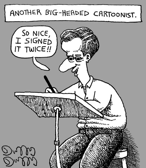 Another Big-Headed Cartoonist