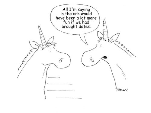 "All I'm saying is the ark would have been a lot more fun if we had brought dates."