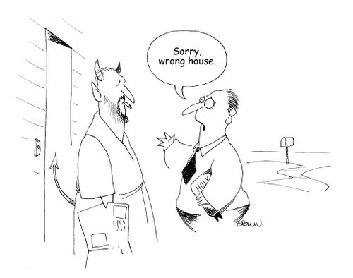 "Sorry, wrong house."
